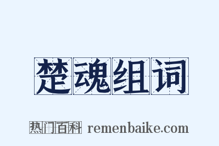楚魂组词是什么意思的图片